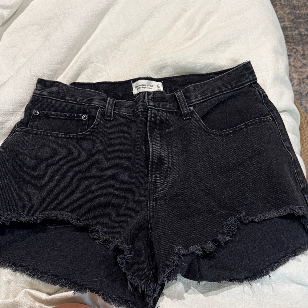 Abercrombie & Fitch Black Jean Shorts